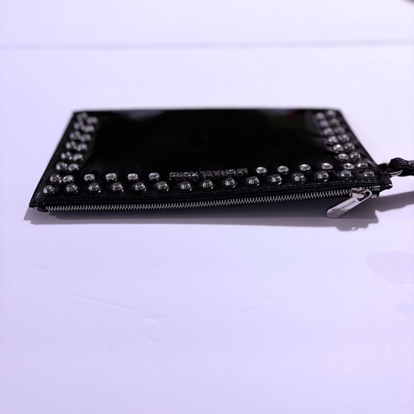 Michael Kors Black Clutch with Silver Studs and Rhinestone Accents - Picture 3 of 13